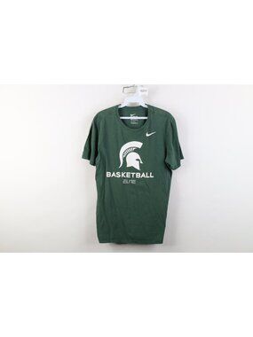 Nike Elite Mens Medium Sun Faded Michigan State University Basketball T-Shirt